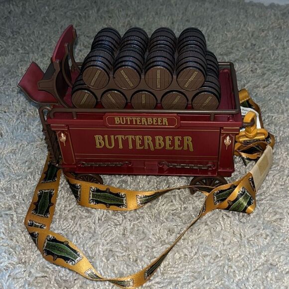 NWT Universal Studios Hollywood Harry Potter Butterbeer Cart Candy Bucket Contai - Picture 10 of 12